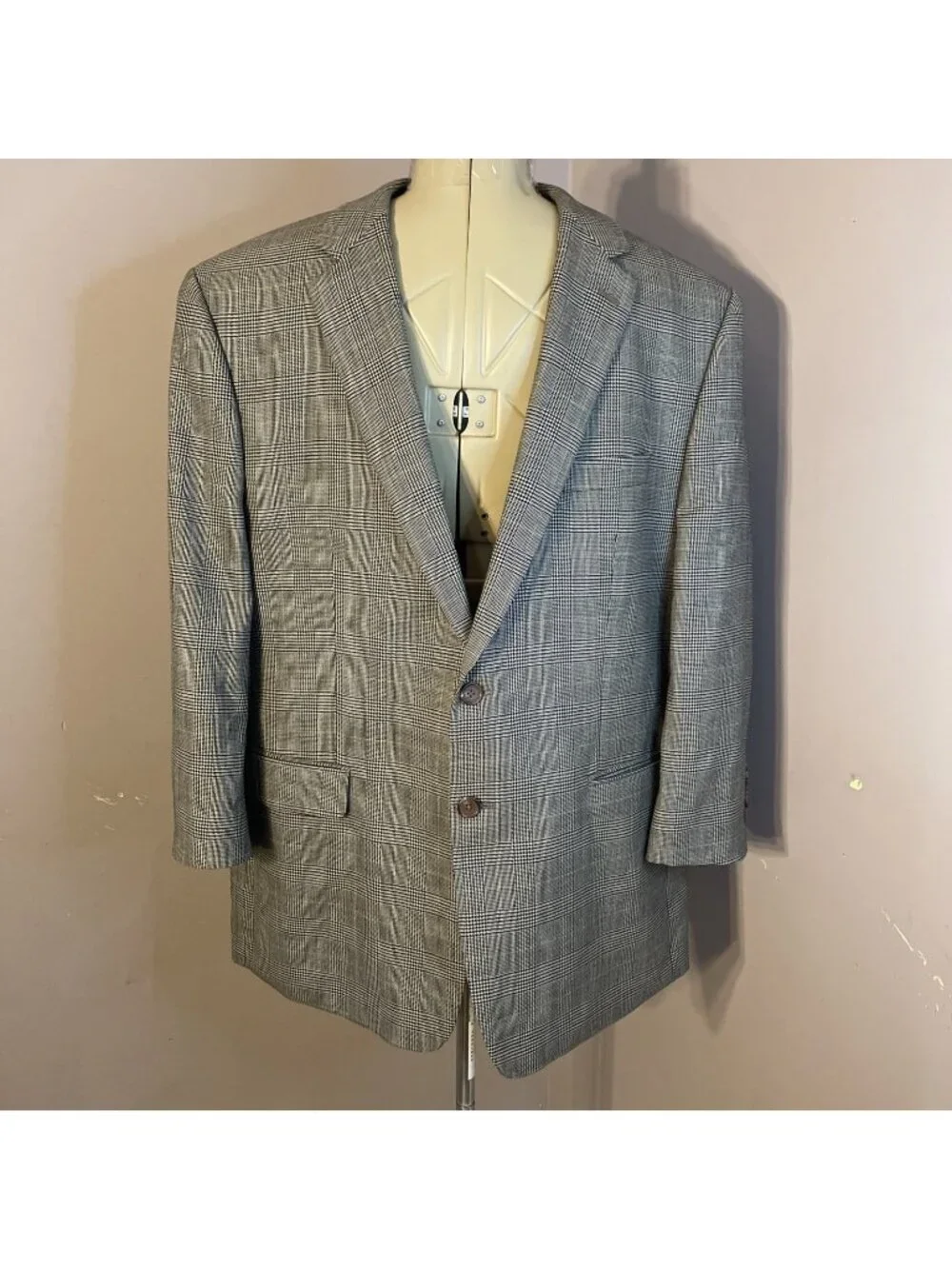 Ralph Lauren Blazer Mens Black/Tan Green Suede Sports Coat Jacket Size 48R